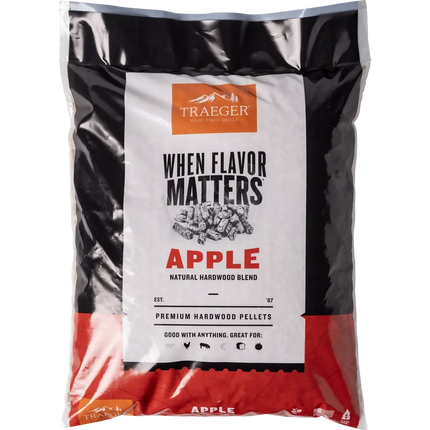 Traeger Apple Hardwood Pellets Barbecue Fuel Traeger