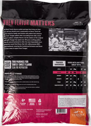 CHERRY PELLETS Barbecue Fuel Traeger