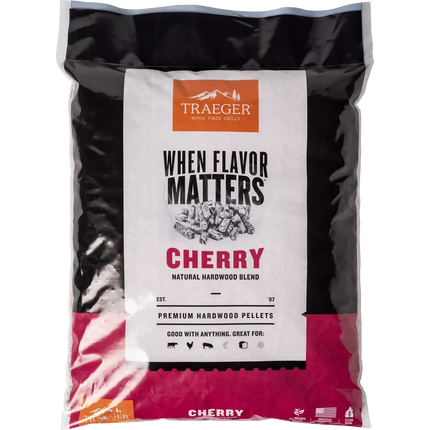 Traeger Cherry Hardwood Pellets Barbecue Fuel Traeger