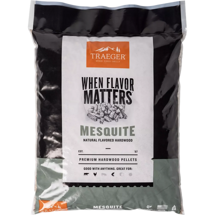 Traeger Mesquite Hardwood Pellets Barbecue Fuel Traeger