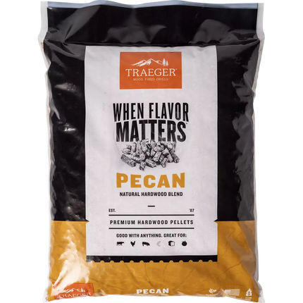 Traeger Pecan Hardwood Pellets Barbecue Fuel Traeger