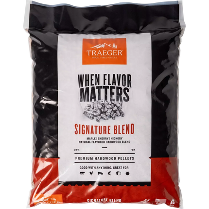 Traeger Signature Blend Hardwood Pellets Barbecue Fuel Traeger