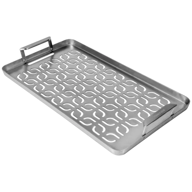 Traeger ModiFIRE Fish & Veggie Stainless Steel Grill Tray Accessories for Barbeques Traeger
