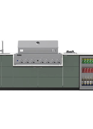 Euro Outdoor Kitchen ZURICH - 2.95 metres Backyard Kitchens Euro