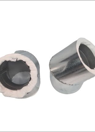 6-8 Inch Insulated Elbows, one pair of 45 Degree Bends Accessories for Heaters Masport Heating   