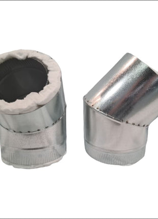 6-8 Inch Insulated Elbows, one pair of 45 Degree Bends Accessories for Heaters Masport Heating   