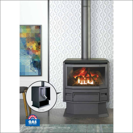 Archer Free Standing Heater | Top Flue | FSP100 Gas Log Fire Archer