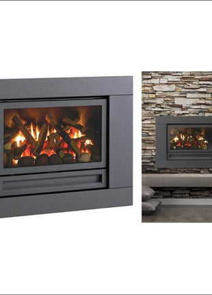 Archer Gas Log Fire | IS700 | Charcoal Finish Gas Log Fire Archer