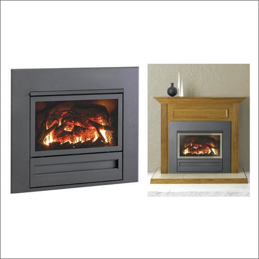 Archer Gas Log Fire 700 Series Charcoal Finish Hot Things