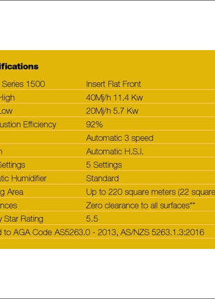 Archer Landscape Heaters | Linear IS1500 Gas Log Fire Archer