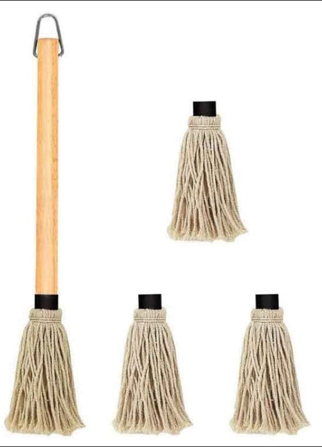BBQ Basting Mop with 3 Extra Replacement Heads  Hot Things - Barbecues, Heaters, Outdoor Kitchens   