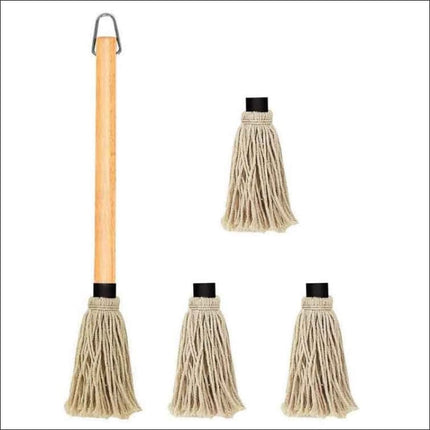 BBQ Basting Mop with 3 Extra Replacement Heads  Hot Things - Barbecues, Heaters, Outdoor Kitchens   