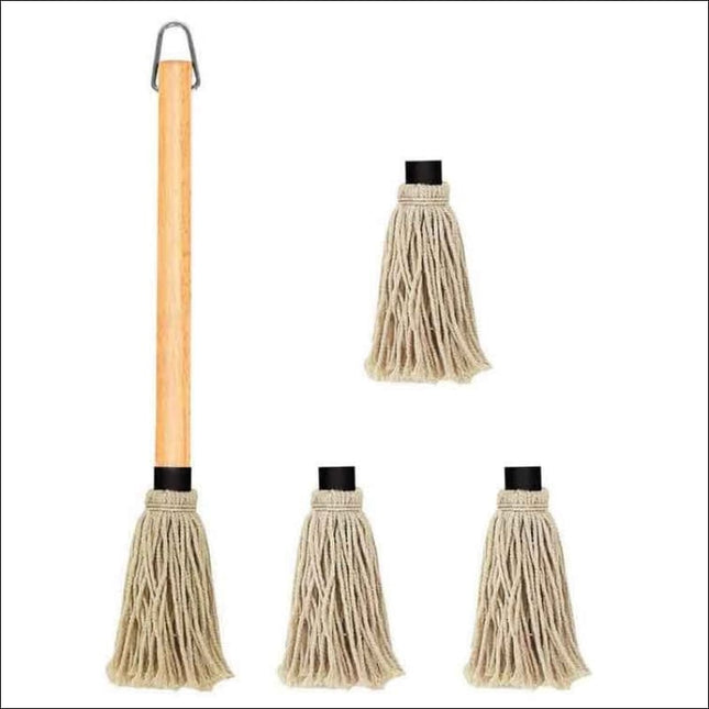 BBQ Basting Mop with 3 Extra Replacement Heads  Hot Things - Barbecues, Heaters, Outdoor Kitchens   