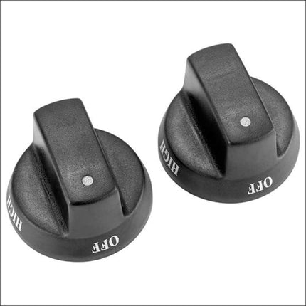 BBQ Knobs - Solid Black Spare Parts for Barbeques Gasmate   