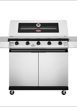 BeefEater 1200 Series 5 Burner BBQ & Trolley with Side Burner | Stainless Steel Gas Barbecues BeefEater Barbecues   