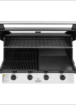 BeefEater 1200 Series 4 burner built In BBQ | black enamel Inbuilt Barbecues BeefEater Barbecues   