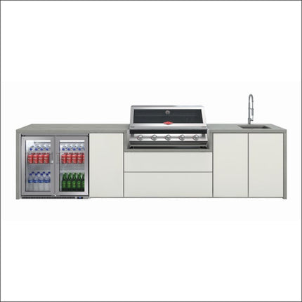 Beefeater Signature Alfresco Kitchen with Drinks Fridge | 3.4 Metres Backyard Kitchens BeefEater Barbecues   
