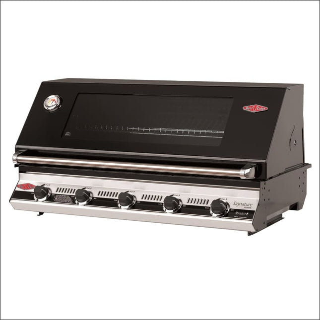 Beefeater Signature 3000E 5 Burner Built-In BBQ – Black Enamel Inbuilt Barbecues BeefEater Barbecues