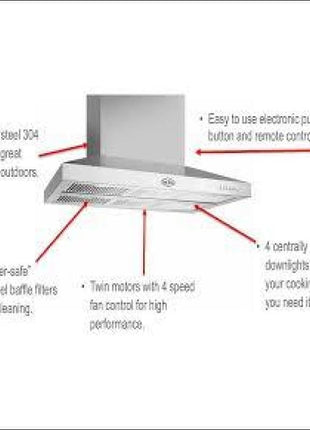 BeefEater Signature Proline™  Outdoor Canopy Hood Range Hoods BeefEater Barbecues   