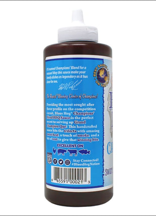 Blues Hog Champions' Blend Barbecue Sauce BBQ Rubs and Sauces The Que Club   