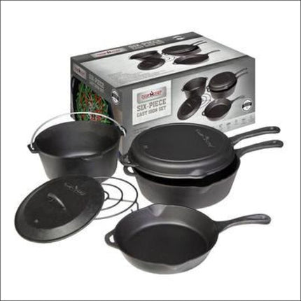 6-Piece Cast Iron Cooking Set Accessories for Barbeques Camp Chef   