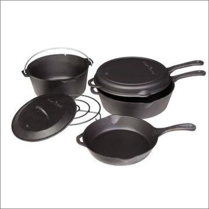6-Piece Cast Iron Cooking Set Accessories for Barbeques Camp Chef   