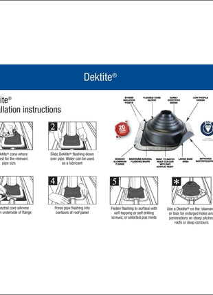 Dektite Roof Flashing | Deks 150-300mm  Maxiheat   