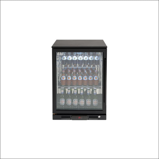 Euro | 138L Single Glass Door Beverage Cooler (Matte Black) Backyard Kitchens Euro   