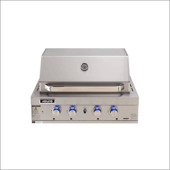 Euro | 4 Burner Built-In BBQ + Hood Inbuilt Barbecues Euro   