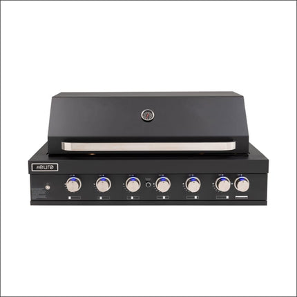 Euro | 6 Burner Black Built-In BBQ Backyard Kitchens Euro   