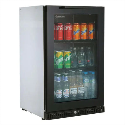 Gasmate Nova Premium One Door Bar Fridge - 97L (Model BFR1088) for Outdoor Use Backyard Kitchens Gasmate