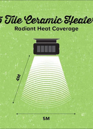 GASMATE Solaris Deluxe Ceramic Radiant Outdoor Heater Heater Gasmate   