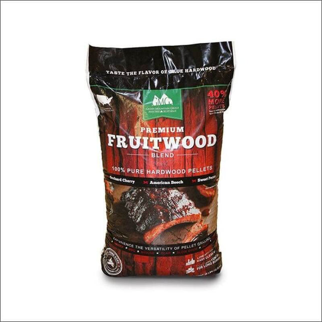 GMG Premium Fruitwood Blend Pellets - 12.7 kg bag Barbecue Fuel Green Mountain Grills GMG   