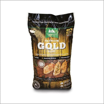 Green Mountain Premium Gold Blend Pellets - 12.7KG Barbecue Fuel Green Mountain Grills GMG   