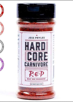 Hardcore Carnivore Red BBQ Rubs and Sauces The Que Club   