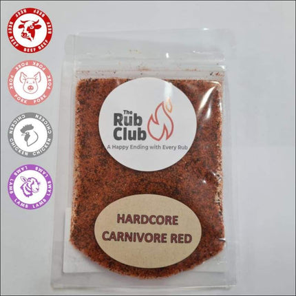 Hardcore Carnivore Red Rub Pack BBQ Rubs and Sauces The Que Club   