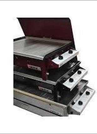 Heatlie 1150 Stainless Steel | MOBILE Flat Plate BBQ with lid Gas Barbecues Heatlie