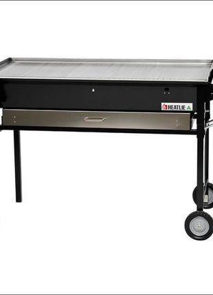 Heatlie 700 Powder Coated | MOBILE Flat Plate BBQ with lid Gas Barbecues Heatlie