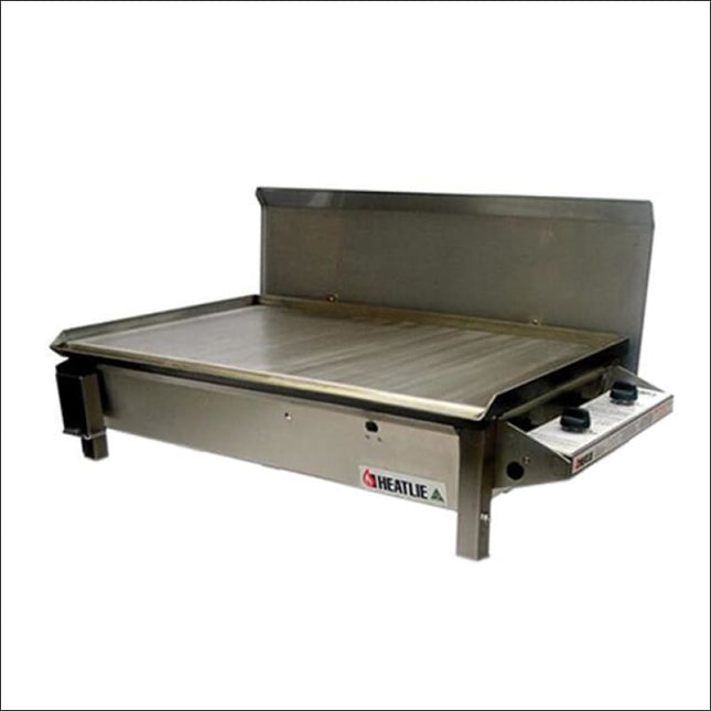 Heatlie 850 Stainless Steel Built-In Flat Plate BBQ with Lid Gas Barbecues Heatlie