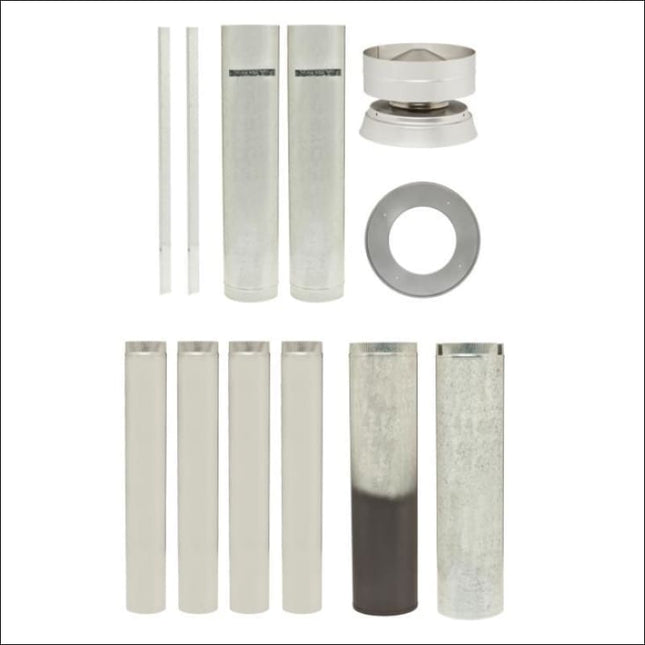 Maxiheat 6 inch Flue Kit | Air Cooled | Stainless Steel Wood Heater Maxiheat   