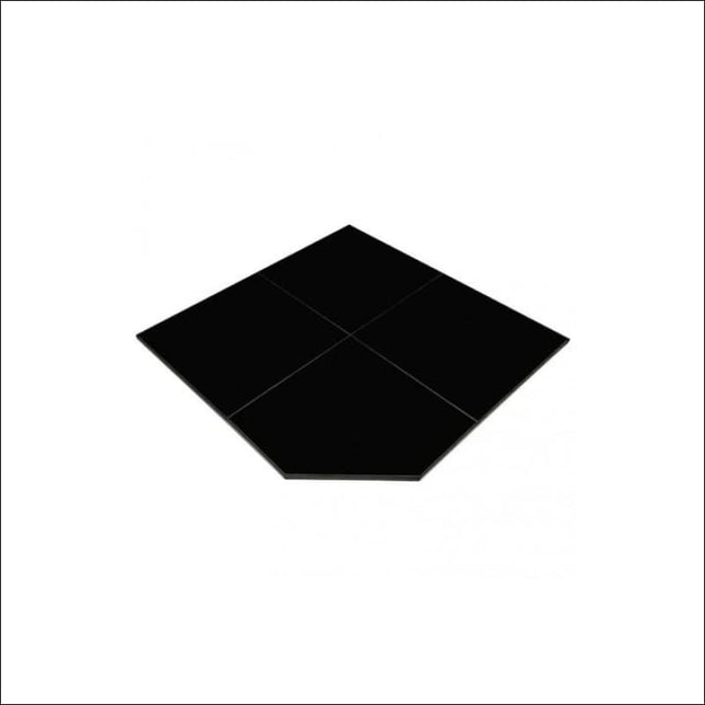 Maxiheat Corner Hearth | Gloss Black Accessories for Heaters Maxiheat   