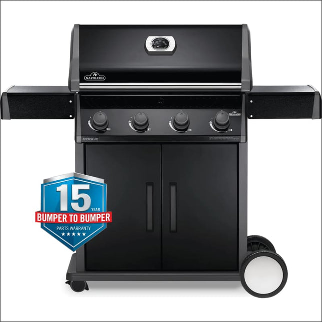 Napoleon Rogue 525 4-Burner LPG BBQ – Black Gas Barbecues Napoleon