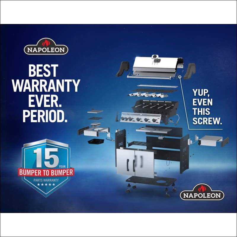 Napoleon Rogue RXT625SIBPK Burner BBQ with Infrared Side Burner