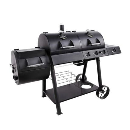 Oklahoma Joe's Longhorn Combo Charcoal/Gas Smoker & Grill BBQ Smokers and Pellet Grills Gasmate   