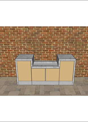 Outdoor Kitchen - Ecco 1, up to 2045mm  Hot Things - Barbecues, Heaters, Outdoor Kitchens   