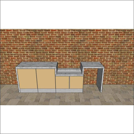 Outdoor Kitchen - Ecco 11, up to 2945mm  Hot Things - Barbecues, Heaters, Outdoor Kitchens   