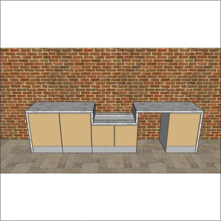 Outdoor Kitchen - Ecco 13, up to 3545mm  Hot Things - Barbecues, Heaters, Outdoor Kitchens   