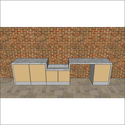 Outdoor Kitchen - Ecco 14, up to 3845mm  Hot Things - Barbecues, Heaters, Outdoor Kitchens   