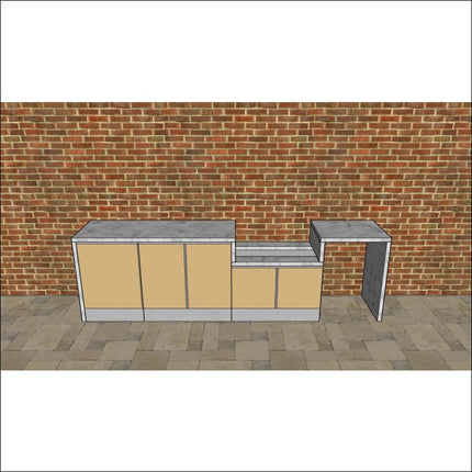 Outdoor Kitchen - Ecco 15, up to 3245mm  Hot Things - Barbecues, Heaters, Outdoor Kitchens   