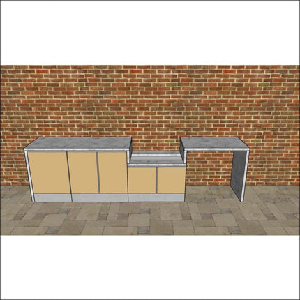 Outdoor Kitchen - Ecco 16, up to 3545mm  Hot Things - Barbecues, Heaters, Outdoor Kitchens   